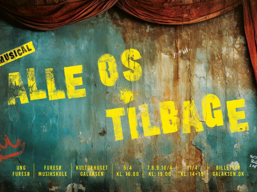 Plakat for musicalen Alle os tilbage